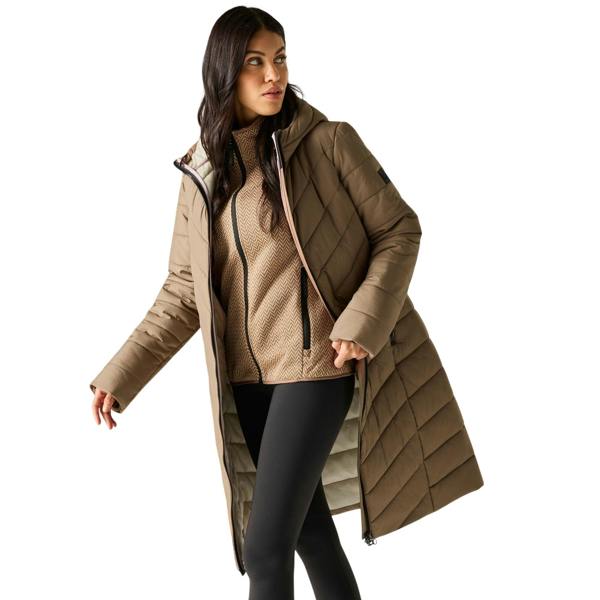 Regatta Womens/Ladies Adela Padded Jacket - Mocha/Light Vanilla - 