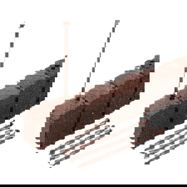 Nicoman Recycled Rubber Roman Stone Garden Border