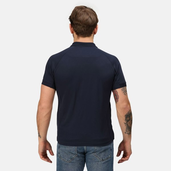 Regatta Professional Mens Coolweave Short Sleeve Polo Shirt - Navy