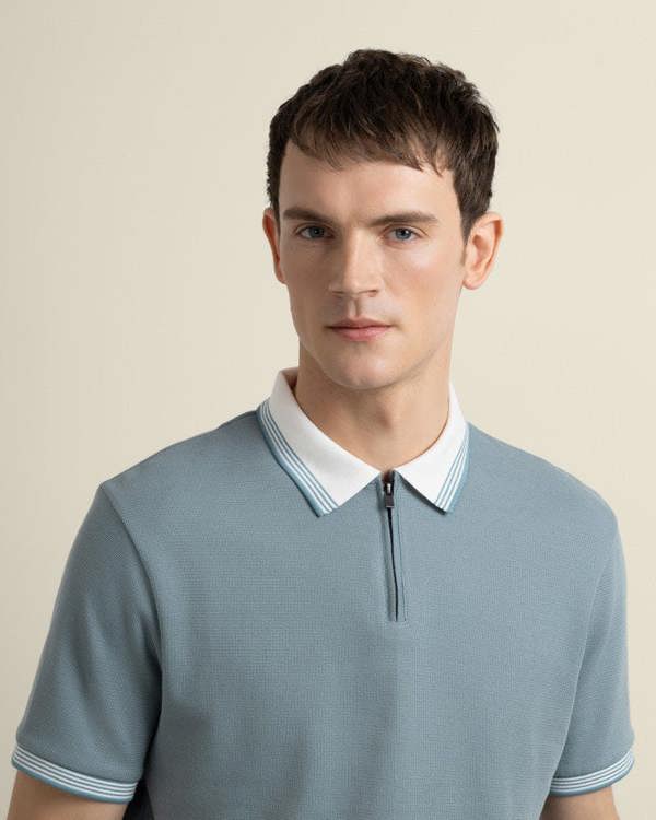 Larsson & Co Nilsson - Contrast Rib Polo Shirt