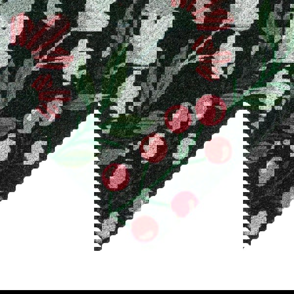 JVL Eco-Friendly Latex Backed Coir Entrance Doormat, 45x75cm - Floral