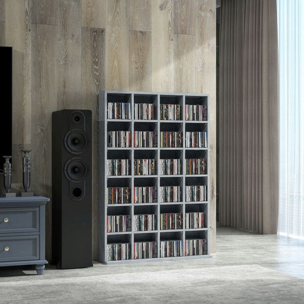 HOMCOM DVD CD Media Storage Rack, Video Display Unit