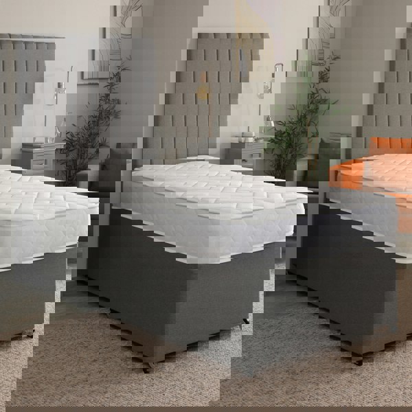 Starlight Beds Quilted Brick Hybrid Mattress - 18cm Deep, Soft Firmness