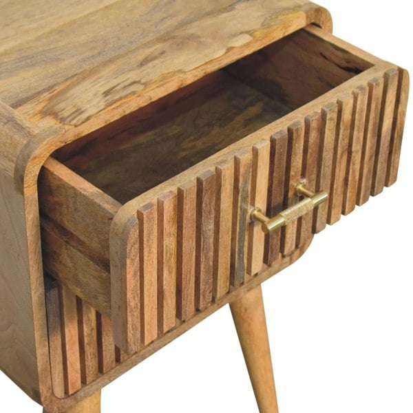 Artisan Furniture T-bar Ridged Bedside