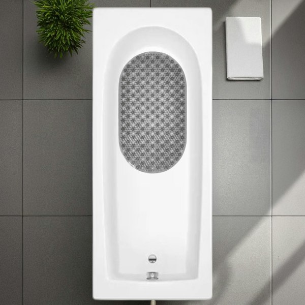 Showerdrape Cleo Grey Anti Slip Bath Mat 69cm x 39cm