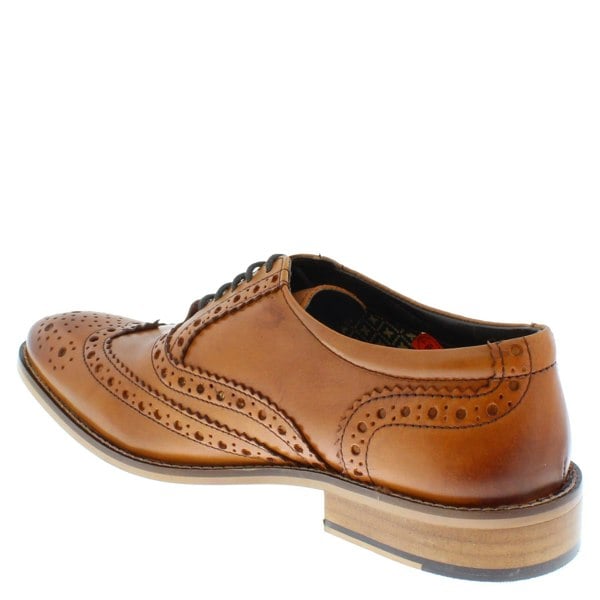 Herbert Frank Enfield Mens Leather Lace Up Wingtip Formal Gatsby Evening Brogue Shoes