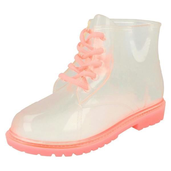 Spot On Girls Spot On Lace Up Jelly Boot