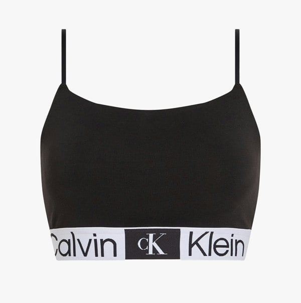 Calvin Klein LINED Bralette Womens Black