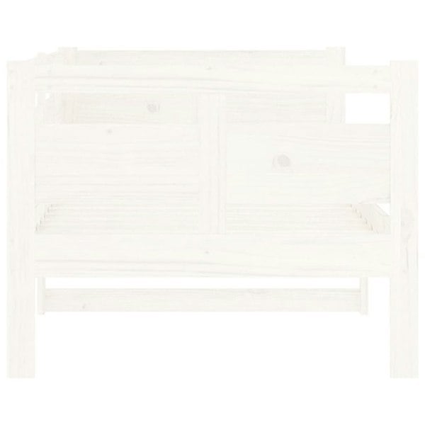 Berkfield Day Bed White Solid Wood Pine 80x200 cm