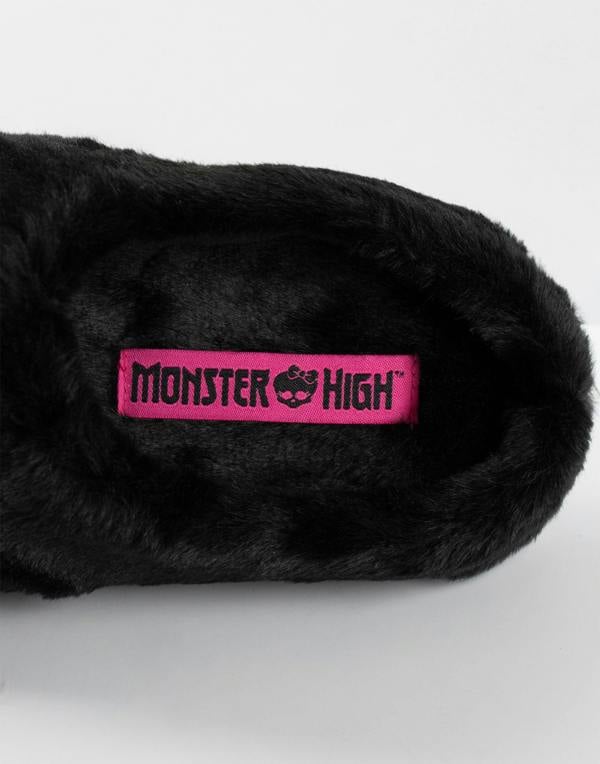 Monster High Womens Black Character Mule Slippers