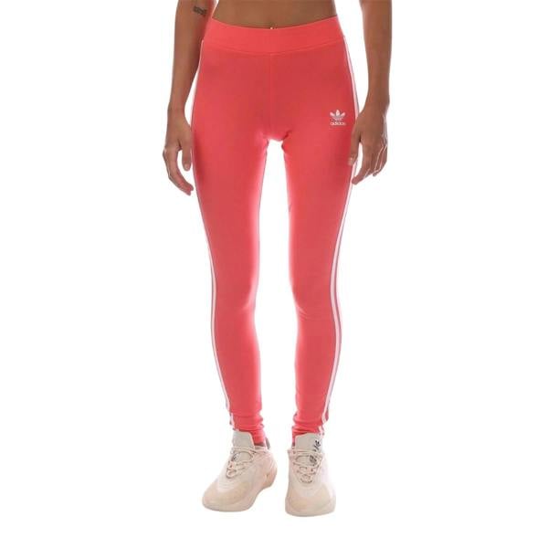 Adidas Womens/Ladies Classics 3 Stripes Leggings - Pink - 