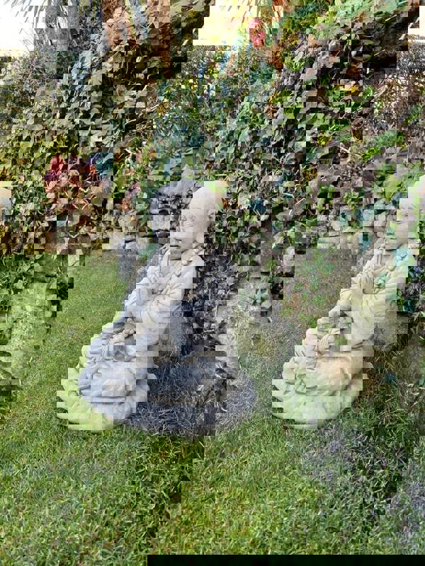 Small Monk on a cushion Garden Ornament