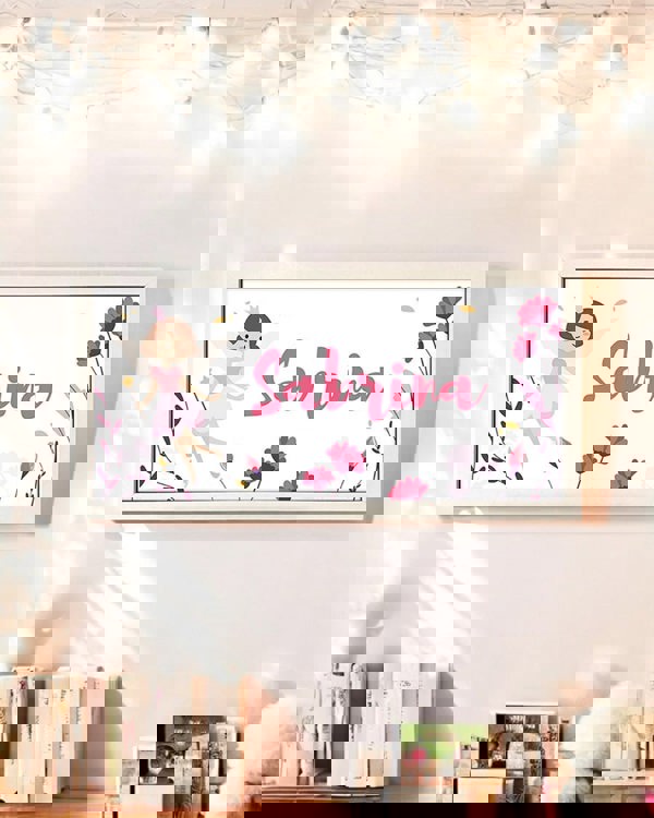 Personalised Fairy Wall Art Print for Girls - Framed & Whimsical