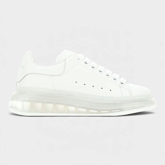 Alexander McQueen Oversized Sneaker Clear Sole White