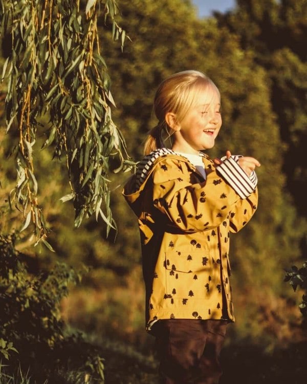 Organic recycled kids raincoat