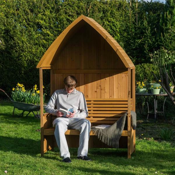 The Garden Marketplace Garden Arbour with Integral Bench