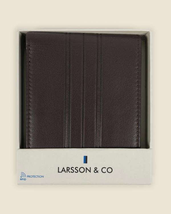 Larsson & Co Kemi - Leather Wallet With Embossed Stripe