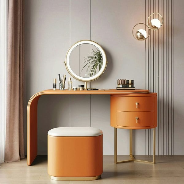 Weilai Concept Noorali Dressing Table with Mirror, More Colors Available