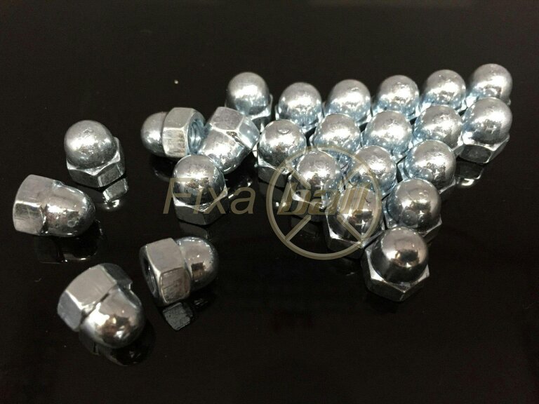Fixaball Dome Nuts High Type Zinc BZP DIN 1587 M4 - M24