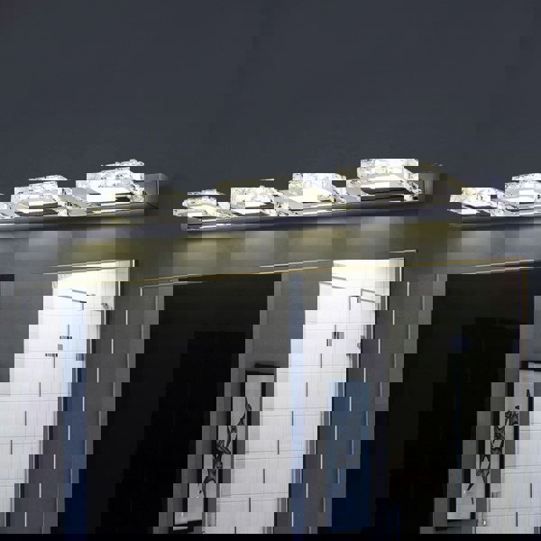 Chrome 4 Light Bathroom Vanity Light Wall Lamps Living and Home