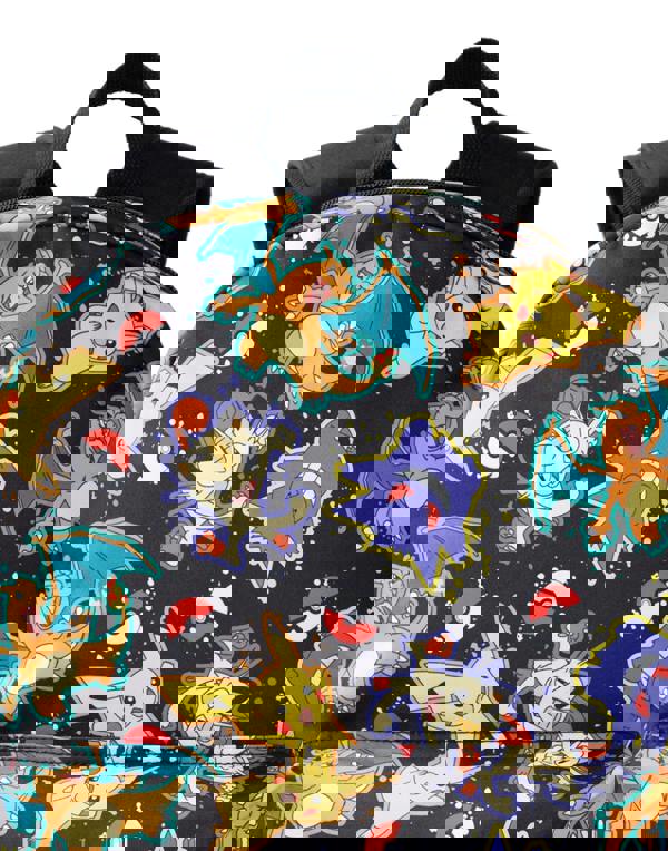 Pokemon Boys Black Character All Over Print Backpack (One Size)