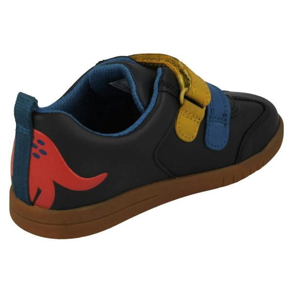Clarks Boys Clarks Dinosaur Detailed Hook And Loop Fastening Shoes Den Play