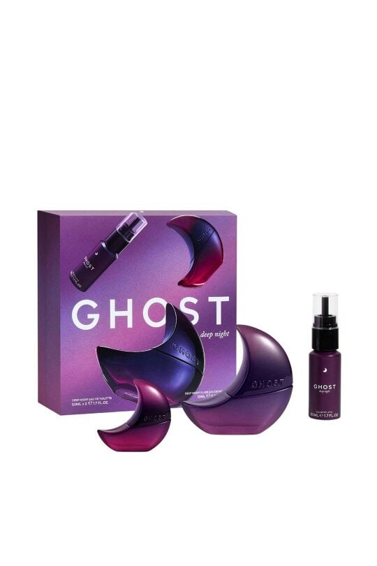 Ghost Deep Night Gift Set For Women - EDT 50ml / EDP Elixir 10ml / EDT Refill 50ml Spray