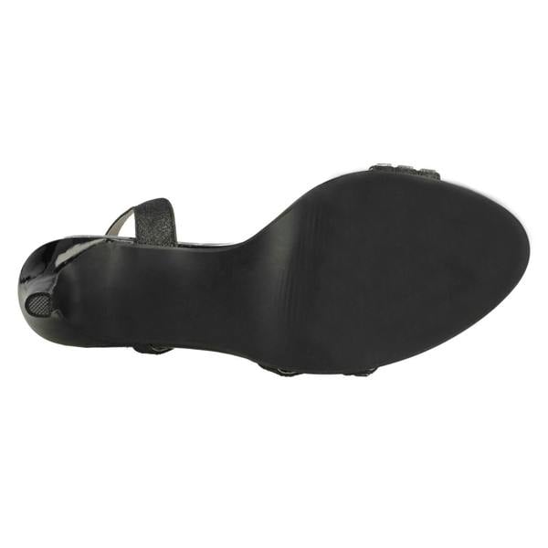 Spot On Ladies Spot On High Heel Diamante Sandals