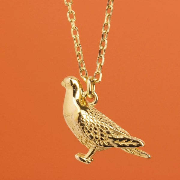 Racing Pigeon Gold Necklace - Personalised - MYLEE London