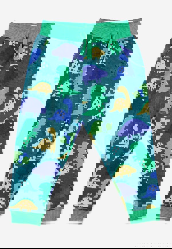 Organic Tonal Dinosaur Print Joggers - Toby Tiger