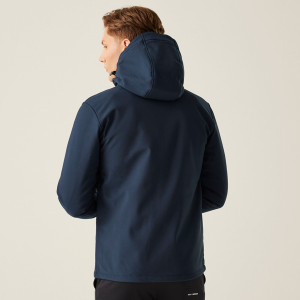 Regatta Mens Venturer Hooded Soft Shell Jacket - Navy/Navy