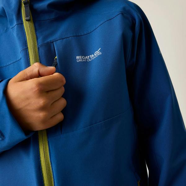 Regatta Childrens/Kids Trekktain 3 in 1 Jacket - Aviator Blue/Golden Cypress - 