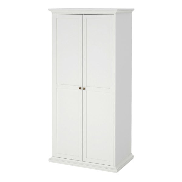 Furniture To Go Paris Wardrobe with 2 Doors in White