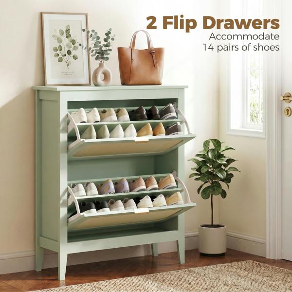 Flip-down Shoe Cabinet