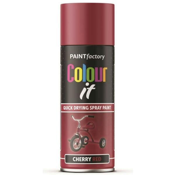 Paint Factory Cherry Red Gloss Spray Paint 400ml