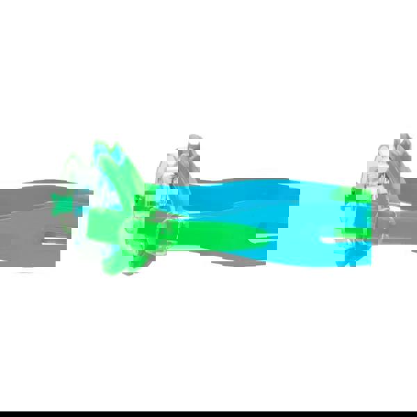 Fashy Junior neon green and blue swim goggles with silicone head strap