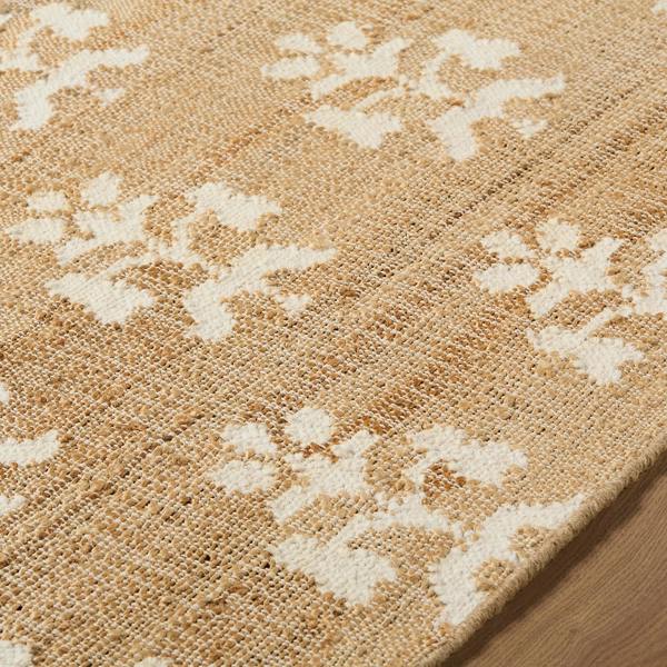Livabliss Fiorina-Hand Woven Beige Ivory Jute Wool Modern Rug