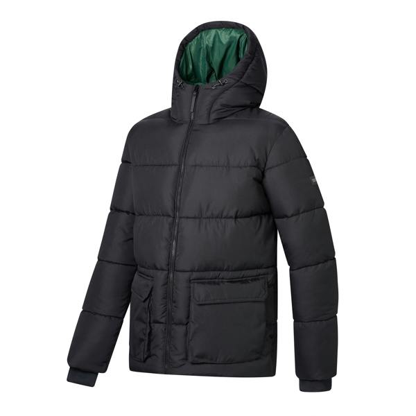 Regatta Mens Marek Short Padded Jacket - Black/Pine Needle - 
