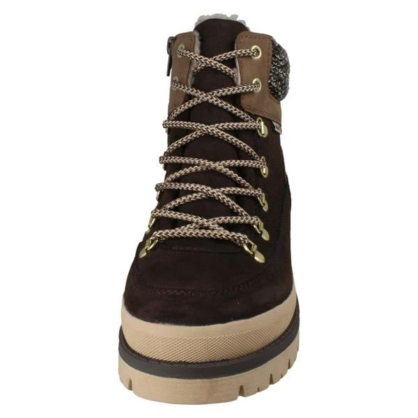 Rieker Ladies Rieker TEX Warm Lined Platform Ankle Boots Y6210