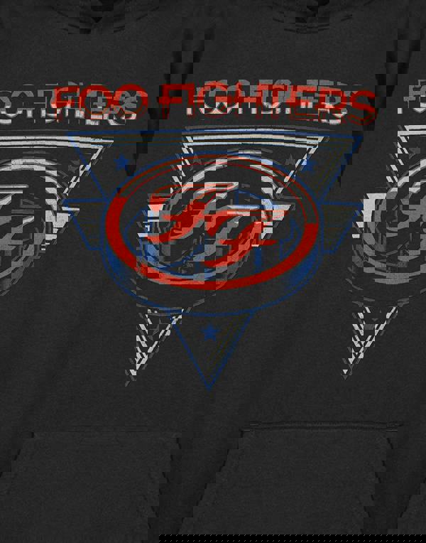 Foo Fighters Unisex Black Triangle Stars Adults Hoodie