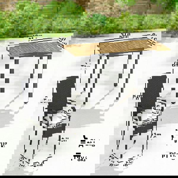 Patio Rattan Dining Set