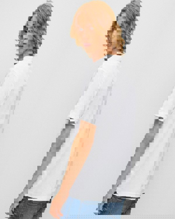 HUGO Diragolino212 Label Logo Mens T-Shirt NOS - White 100