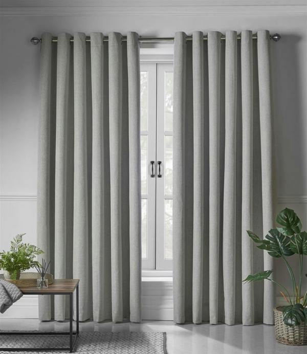 Luxury Living Linen Look Ring Top Blackout Curtains