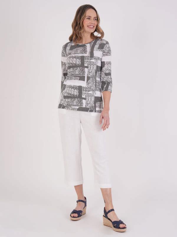 TIGI Abstract Mono Print Top