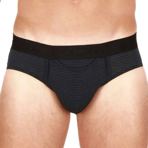 HOMBriefSimon Stripe Modal Stretch Mini HO1 Brief, BlackBoxers & Briefs