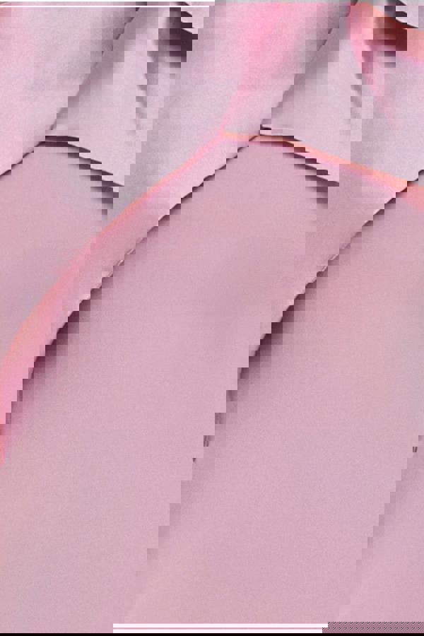 One Shoulder Satin Bow Scuba Crepe Maxi Dress - Blush DR4183