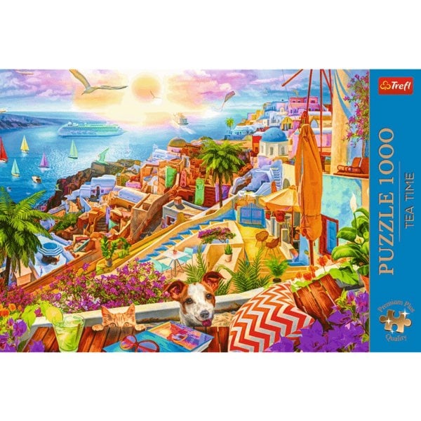 Trefl Tea Time: Visit Santorini 1000 Piece Puzzle