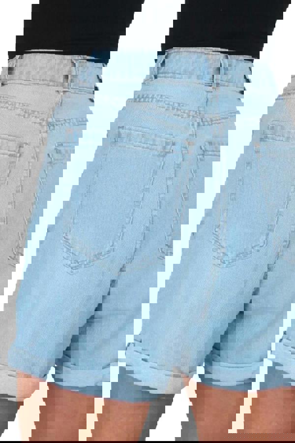 Paulo Due Women's Relaxed Mom Fit Denim Jean Shorts