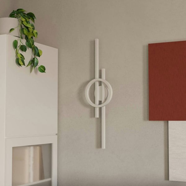 EGLO Amandolo LED Contemporary White Steel Flush Ceiling Light