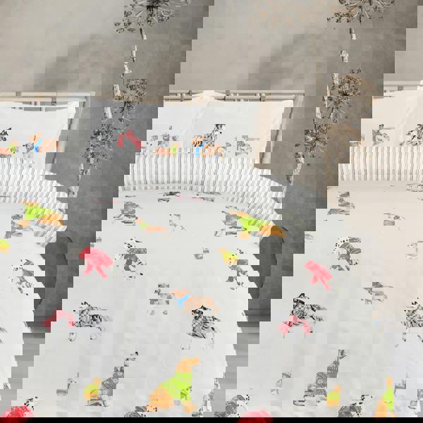 Smart Living Luxury Soft Reversible Pooches in Jumpers Duvet Cover & Pillowcases